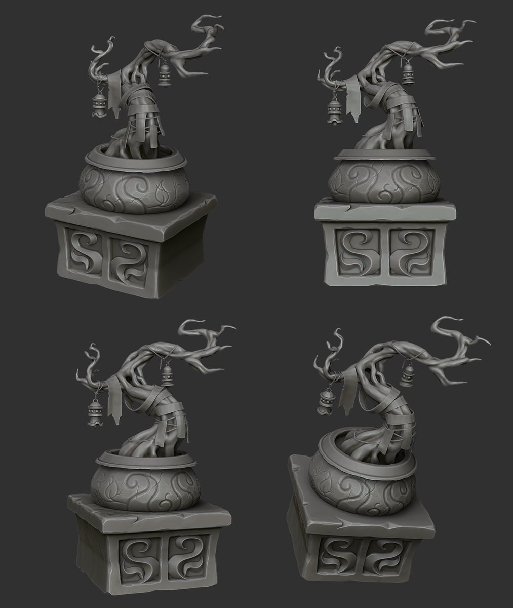 tarmunds's tweet photo. Hello there..
Quick project done last night. I wanted to challenge myself, so I get out of my comfort zone!
Still in progress. I will clean it and post it soon.
I return to the texture of my dagger :)
Concept from WoW mist of pandaria

#props #Warcraft #stylized #zbrush #fantasy https://t.co/wz632lW3bw