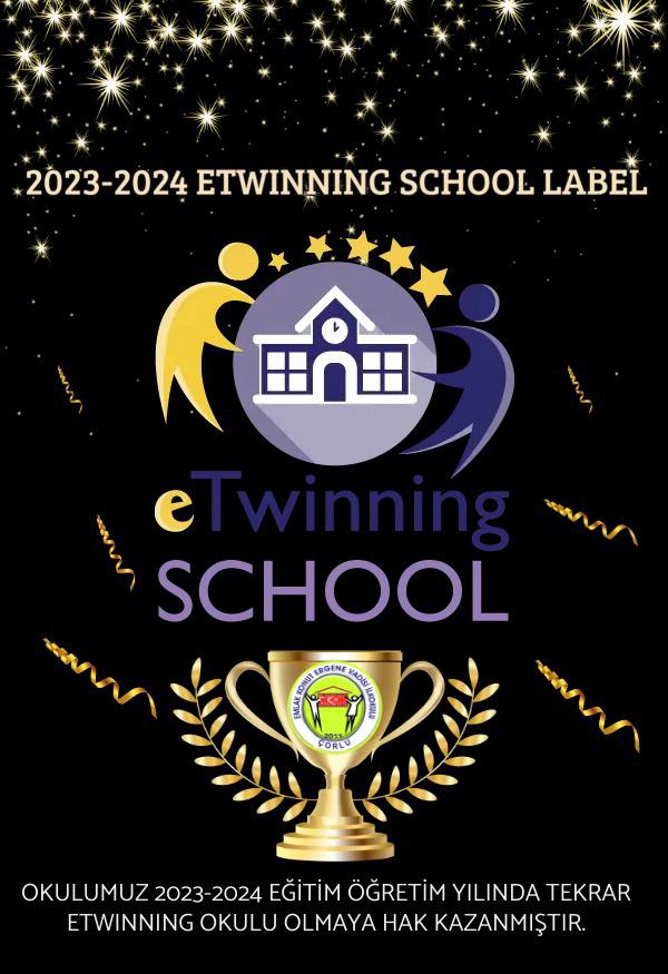 Okulumuz 2023-2024 Eğitim -Öğretim Yılında da "eTwinning okulu" olmaya Hak Kazanmıştır.
Tüm İdareci ve Öğretmen Arkadaşlarımızı Kutluyoruz. EMLAK KONUT ERGENE VADİSİ İLKOKULU 
"Eğitimde Kalitenin Değişmeyen Adresi"
<a href="/ersanulusan/">Ersan Ulusan</a> <a href="/Mustafa_Eldivan/">Mustafa ELDİVAN</a> <a href="/hete61/">Hüseyin ERDOĞAN</a> <a href="/CorluMem/">Çorlu Milli Eğitim Müdürlüğü</a> <a href="/Tekirdag_Ar_Ge/">Tekirdağ İl MEM Ar-Ge</a>