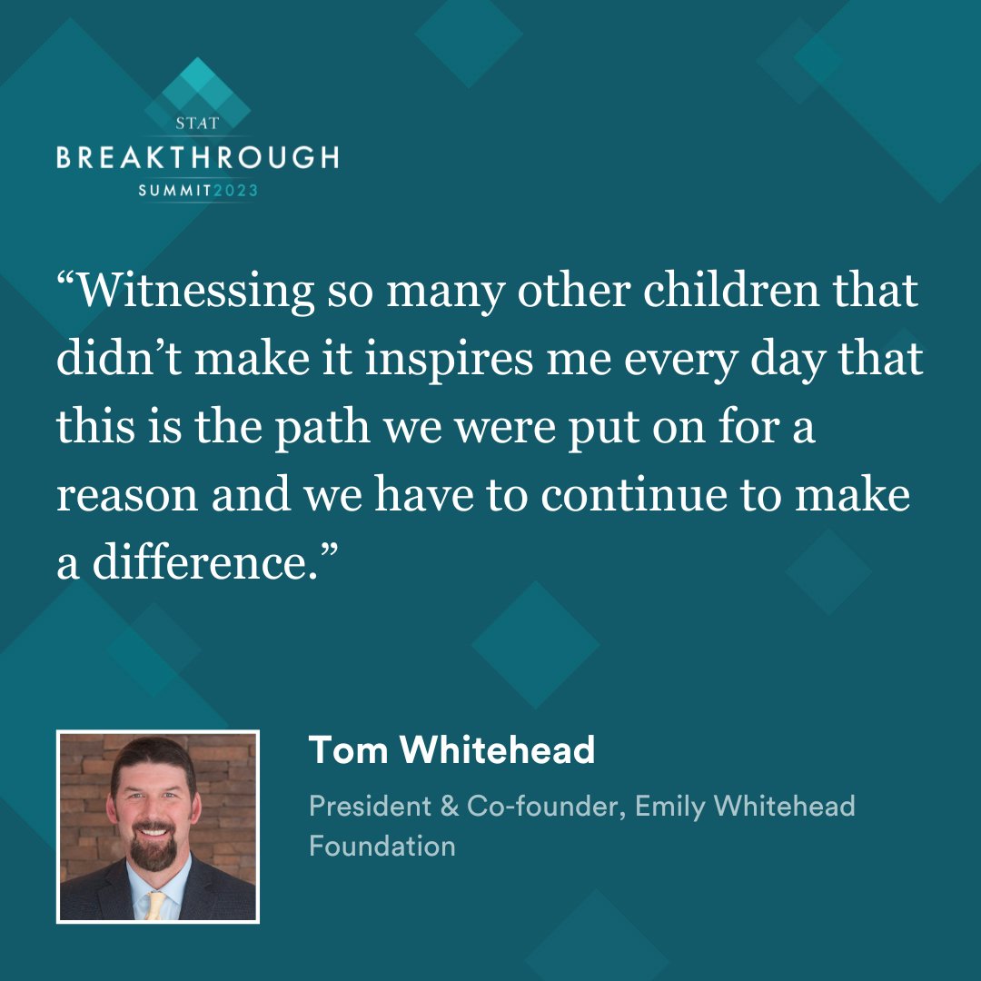 #STATBreakthrough 
<a href="/tomgwhitehead/">Tom Whitehead</a> <a href="/EWhiteheadFdn/">Emily Whitehead Foundation</a>