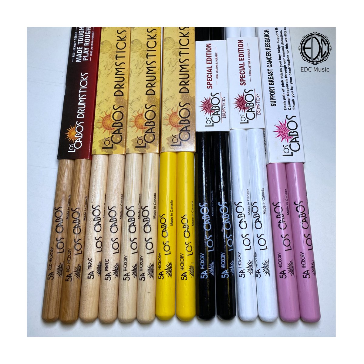 edcmusichk's tweet photo. @loscabossticks 5A 鼓棍列陣
5A Hickory HK$90
5A Hickory Yellow Jacket HK$105
5A White HK$90
5A Pink HK$105
5A Black HK$90
5A Red Hickory HK$95
5A Maple HK$90
現凡購買2件或以上Los Cabos產品可獲9折優惠。
#edcmusichk #LosCabosDrumsticks #鼓棍 #drumsticks #鼓棒 #流行鼓 #架子鼓 #drum https://t.co/LF2hc3iGGB