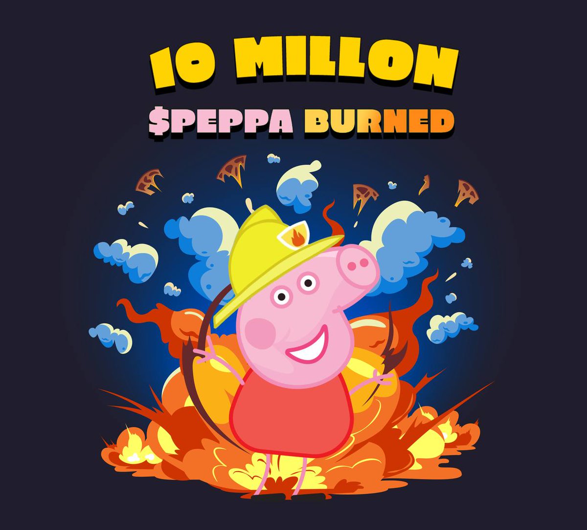 As promised we have burnt the 10% of  $PEPPA  supply 🔥🔥🔥🔥
etherscan.io/tx/0x154972f86…