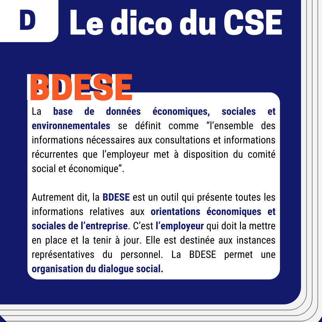 espace_CHSCT's tweet photo. Aujourd’hui dans le dico du CSE on définit la BDESE

Pour en savoir plus sur la BDESE découvrez notre article : https://t.co/M6gLuuSIxy 

N'hésitez pas à partager avec vos collègues et à nous faire part de vos commentaires ! 💬 https://t.co/4WsgePZ83s