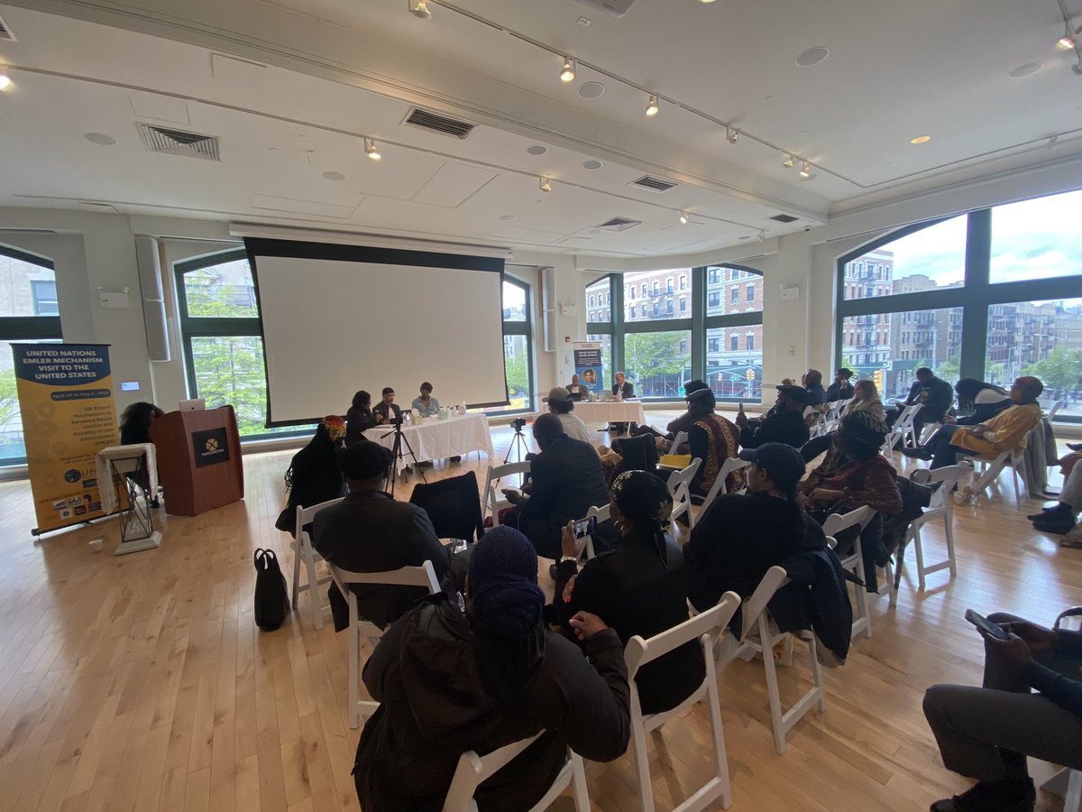 Roslyn Smith of @VDay addresses UN experts elevating the experiences of Black women & the misogynoir inherent to the US prison system, calling on the complete dismantling of the racist system of policing and imprisonment. @UNARC_global