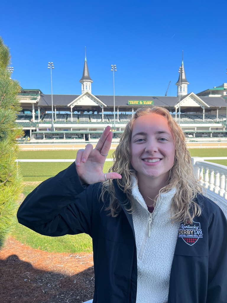 Our soon-to-be SPAD Alumni, Emily Bridges, secured a job at  Churchill Downs Racetrack this spring as a Partnership Activation Coordinator! In this role, she has been a big help in preparing for the 149th Kentucky Derby. Congrats Emily!