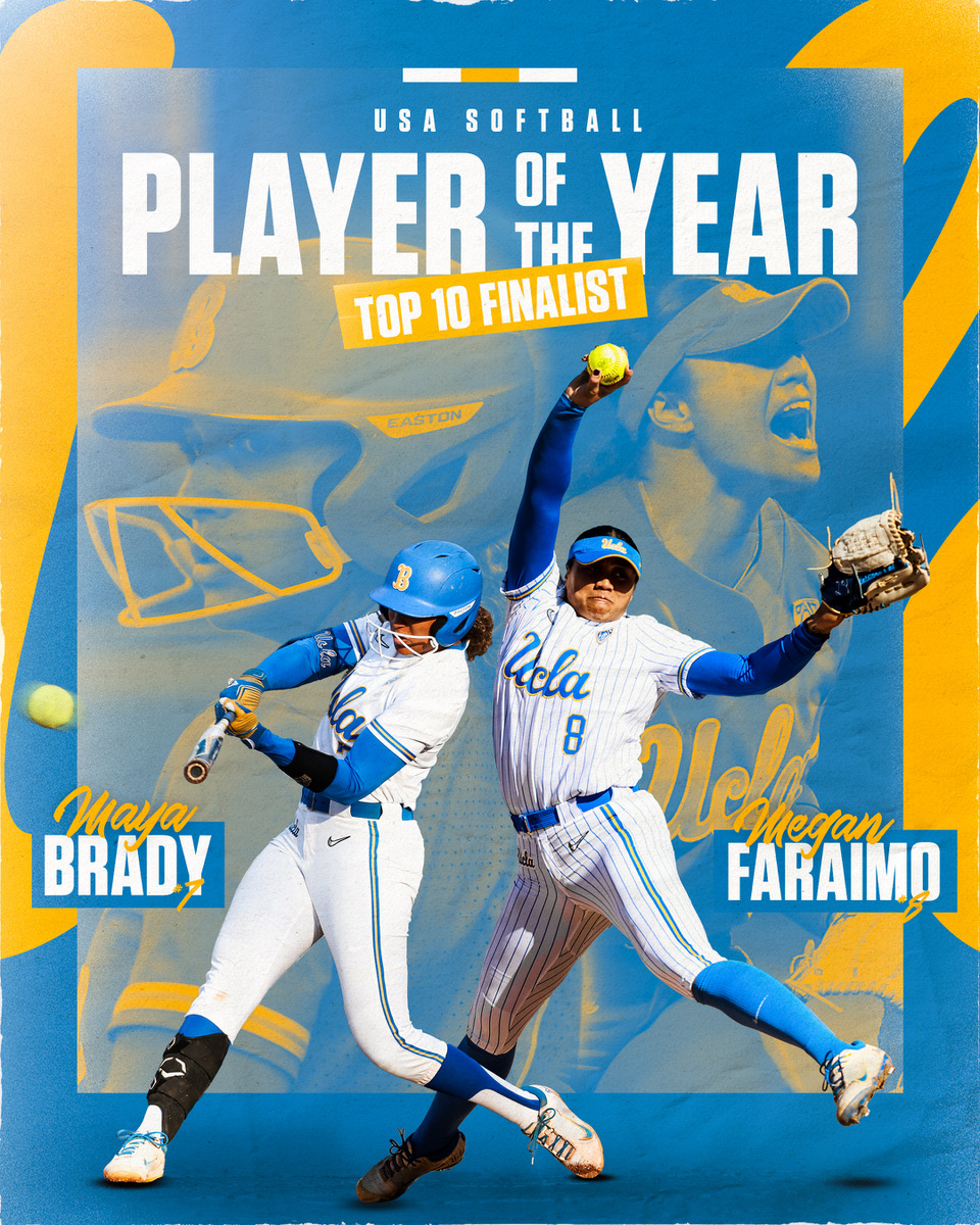 🌟 𝐒𝐮𝐩𝐞𝐫𝐬𝐭𝐚𝐫 𝐃𝐮𝐨 🌟

Congratulations to Maya Brady and Megan Faraimo on being named Top 10 Finalists for Player of the Year!

ℹ️: ucla.in/3LSpQ7p 

#GoBruins