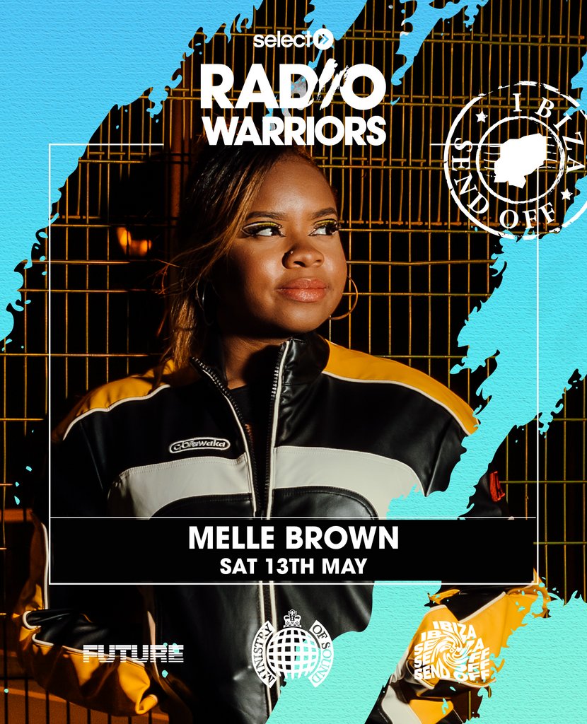 SelectRadioApp's tweet image. BIG NEWS!

We are absolutely buzzing to announce that @melle_brown will be joining @jaded_official in the 103 at our Radio Warriors Ibiza Send Off at @ministry_club on Saturday 13th May.⁠
⁠
To get your tickets, head to Selectradioapp.com⁠
⁠
@thefutureldn