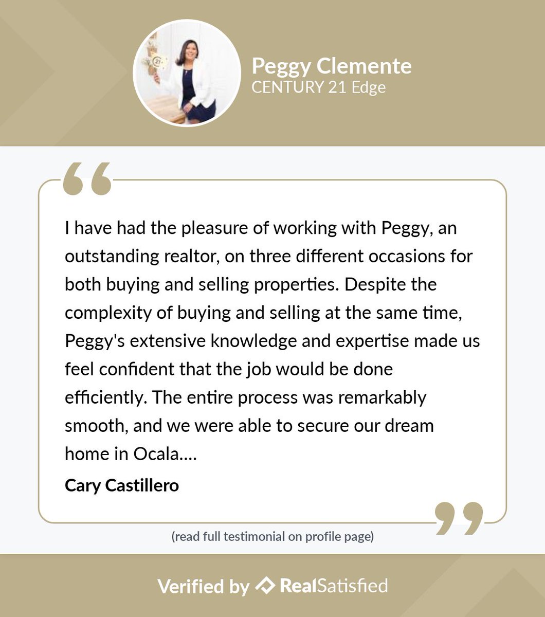 PeggyClemente's tweet photo. How heartening is it to receive a recommendation like this? https://t.co/Fgp0KUogVe via @realsatisfied https://t.co/v6w0hPgmqe