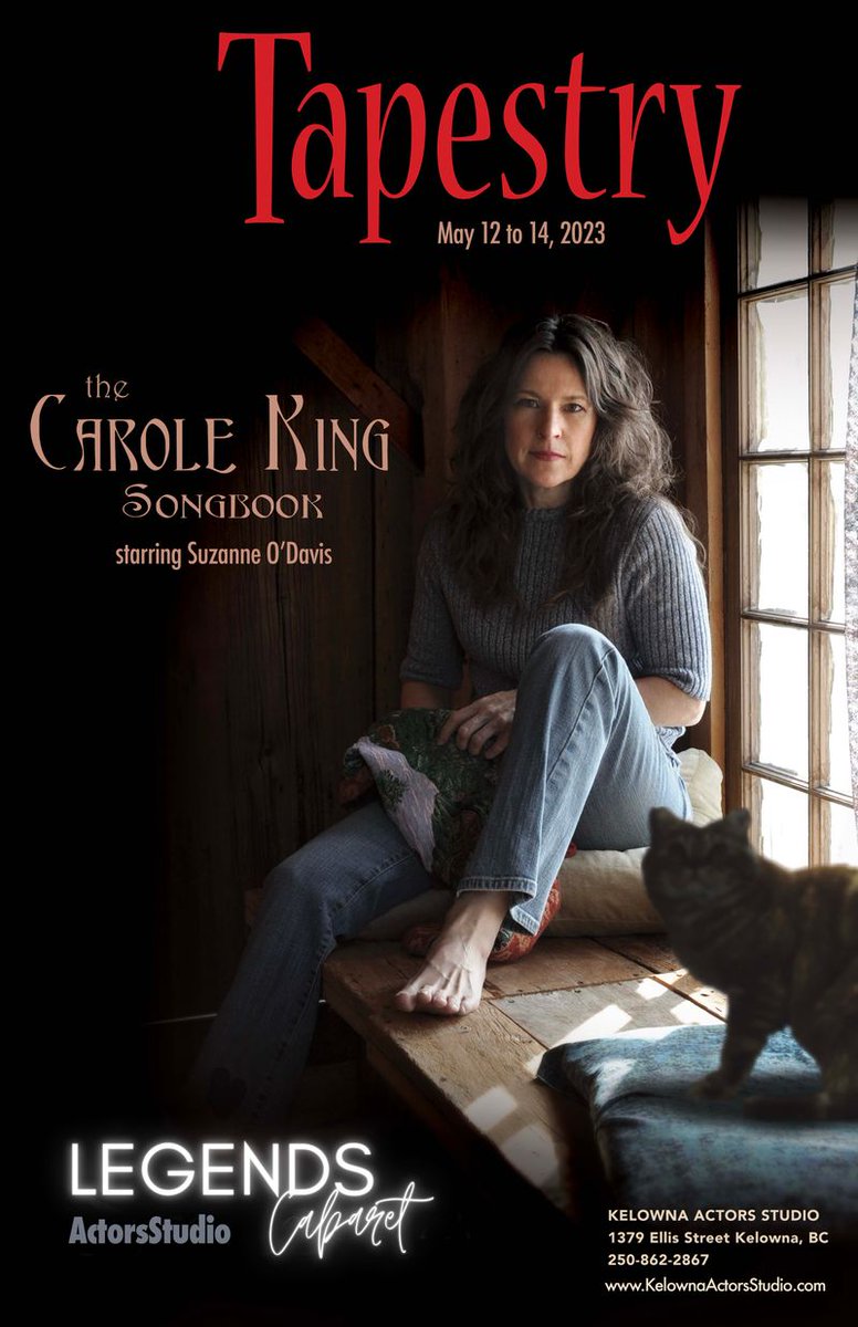 KelownaEvents.info (@kelownaevents) on Twitter photo Experience a legendary album LIVE in concert! Get ready to feel the Earth Move under your feet. Watch Tapestry, The Carole King Songbook <a href="/Carole_King/">Carole King</a> at the <a href="/KelownaActors/">KelownaActorsStudio</a> on May 12th!
#KelownaEvents #Tapestry #KelownaConcerts
kelownaevents.info/events.php?mai⦠Experience a legendary album LIVE in concert! Get ready to feel the Earth Move under your feet. Watch Tapestry, The Carole King Songbook <a href="/Carole_King/">Carole King</a> at the <a href="/KelownaActors/">KelownaActorsStudio</a> on May 12th!
#KelownaEvents #Tapestry #KelownaConcerts
kelownaevents.info/events.php?maiā¦