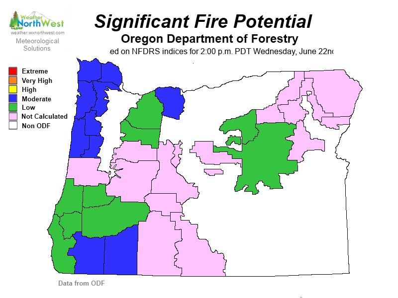 WxOps_fire's tweet photo. Oregon Significant Fire Potential from Oregon Department of Forestry: #wxopsfire #orfiredanger https://t.co/VGLE75YC23