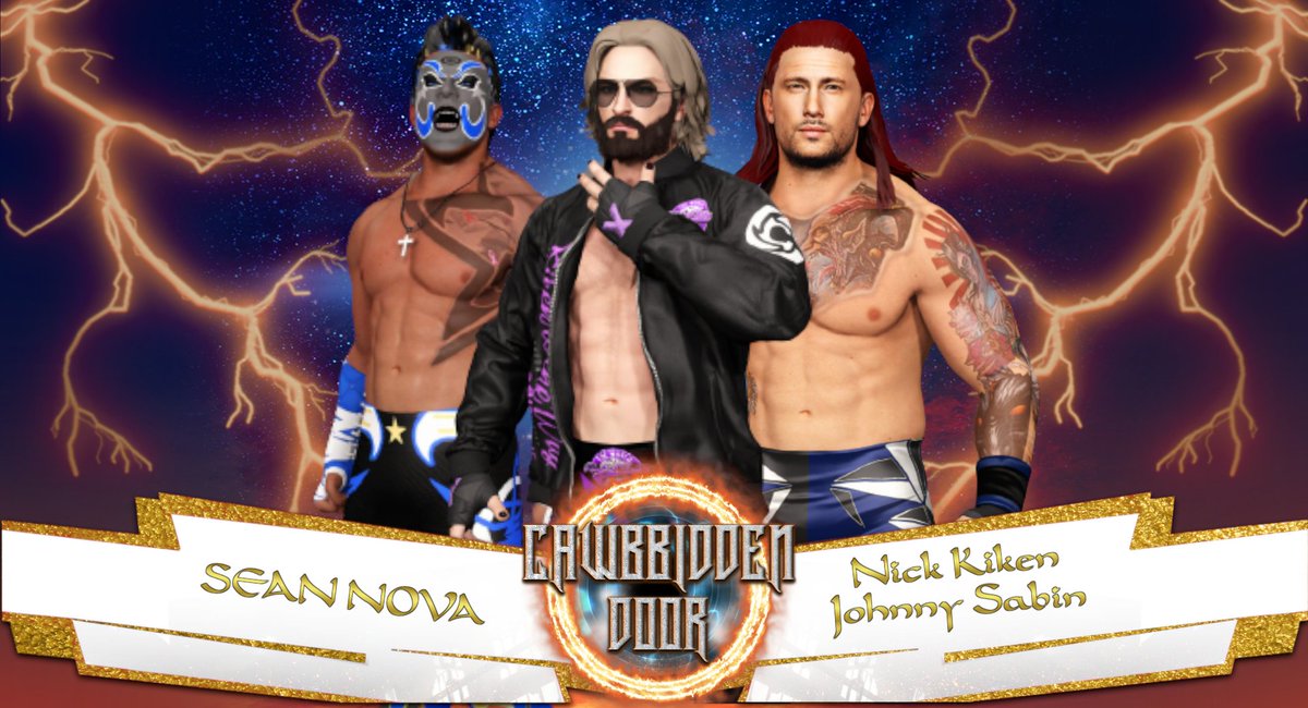 RevXProWrestlin's tweet photo. #RXPWCAWBBIDDENDOORII
Jacob Surber Vs Black Heron Vs Bullet Adams
Codie Hale Vs Jade Akira Vs Jen Richards
D.I.V.A.S Vs R.I.S.3 Vs Valkyries Of Gravity
Sean Nova Vs Nick Kiken Vs Johnny Sabin
#RXPW #RXPWCAWBBIDDENDOOR #XPWN #MPW #FAM #TheMovement #ForeverAMovement https://t.co/8kXCdGTxQI