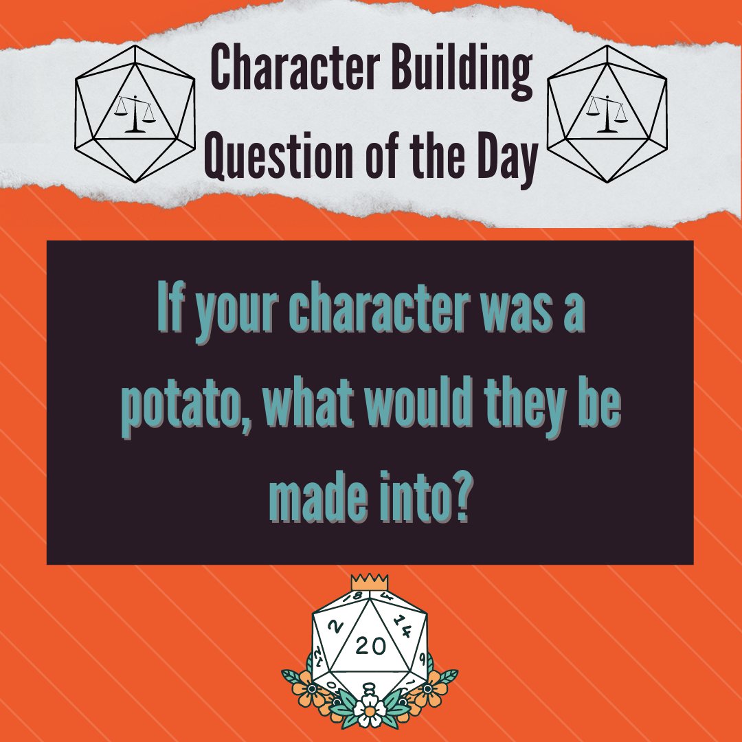 Air_DnD_Group's tweet photo. Character building is good for exploring growth and development for your character(s) on a deeper level.
#ttrpg #dnd5e #ttrpgfamily #ttrpgsolidarity #homebrewing #dnd #charquest https://t.co/4EsMSMaJ7P
