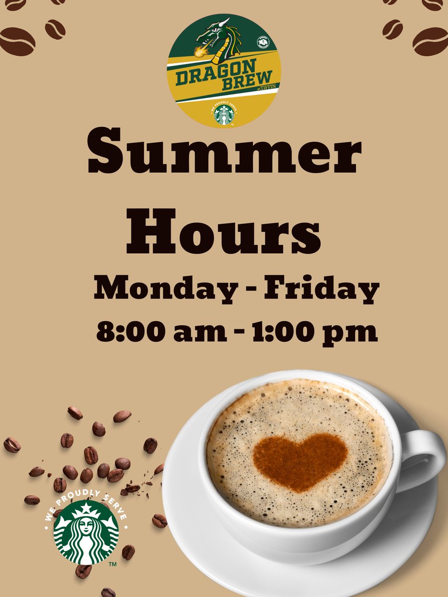 Don't forget the Dragon Brew is open this summer!