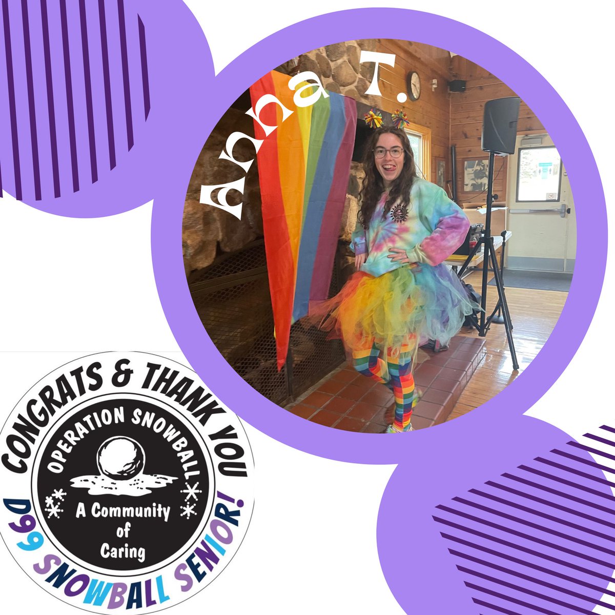 SAPatDGN's tweet photo. 2023 Senior Snowball spotlight on Anna! Thank you for your leadership, your ideas, and your joy that you bring to #WeAreDGN Operation Snowball! We wish you all the best in the future! 🌈❄️💜🎓🙌🫶 https://t.co/hI2C0de62G