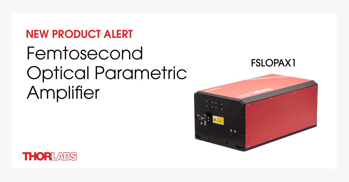 Thorlabs's tweet photo. Thorlabs’ new one-box 3P laser with software-tunable repetition rate enables label-free deep-tissue and fluorescent protein imaging. Learn more at https://t.co/Z0vABA7O8l #photonics #laser #microscopy #multiphoton #RCaMP #RFP #3P Additional details ⬇️ https://t.co/s86czjWOfv