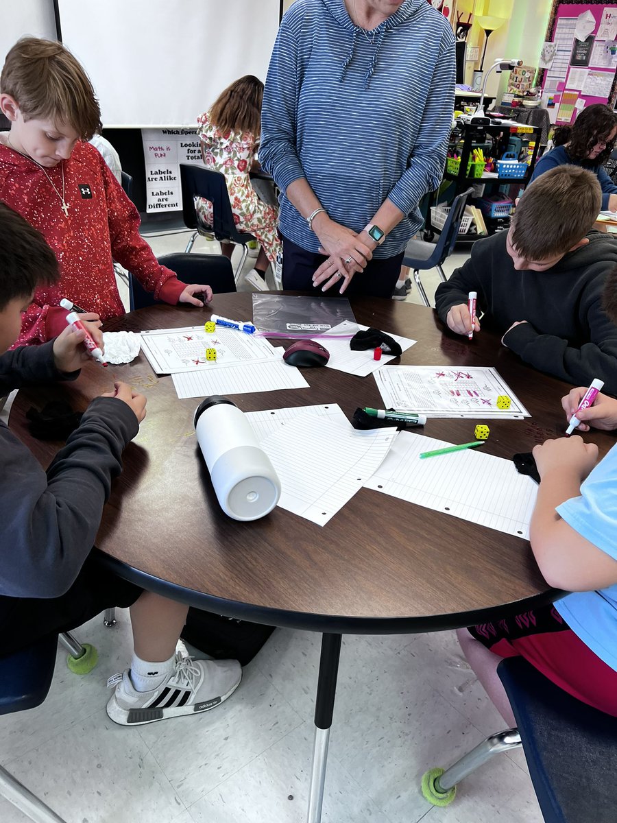 Julhardin's tweet photo. 5th graders in Andrade/Hardin are participating in stations to review for math. Fun times is 5th! @NISDBeard https://t.co/NfGycFq00I