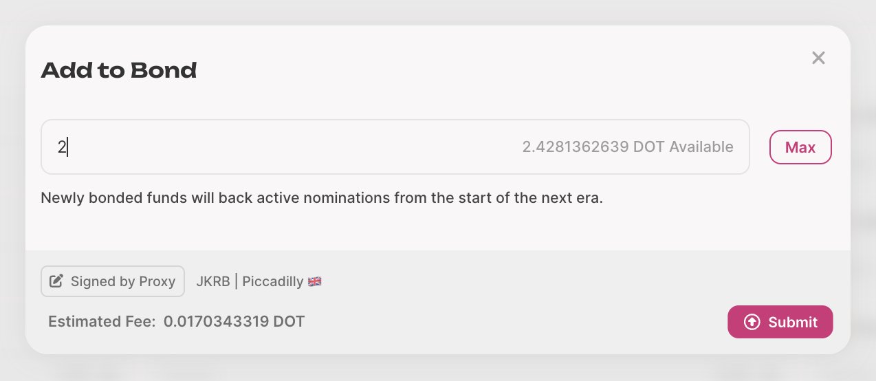 Ross on Twitter "📢 Polkadot Staking Dashboard 1.0.7 now live! Proxy