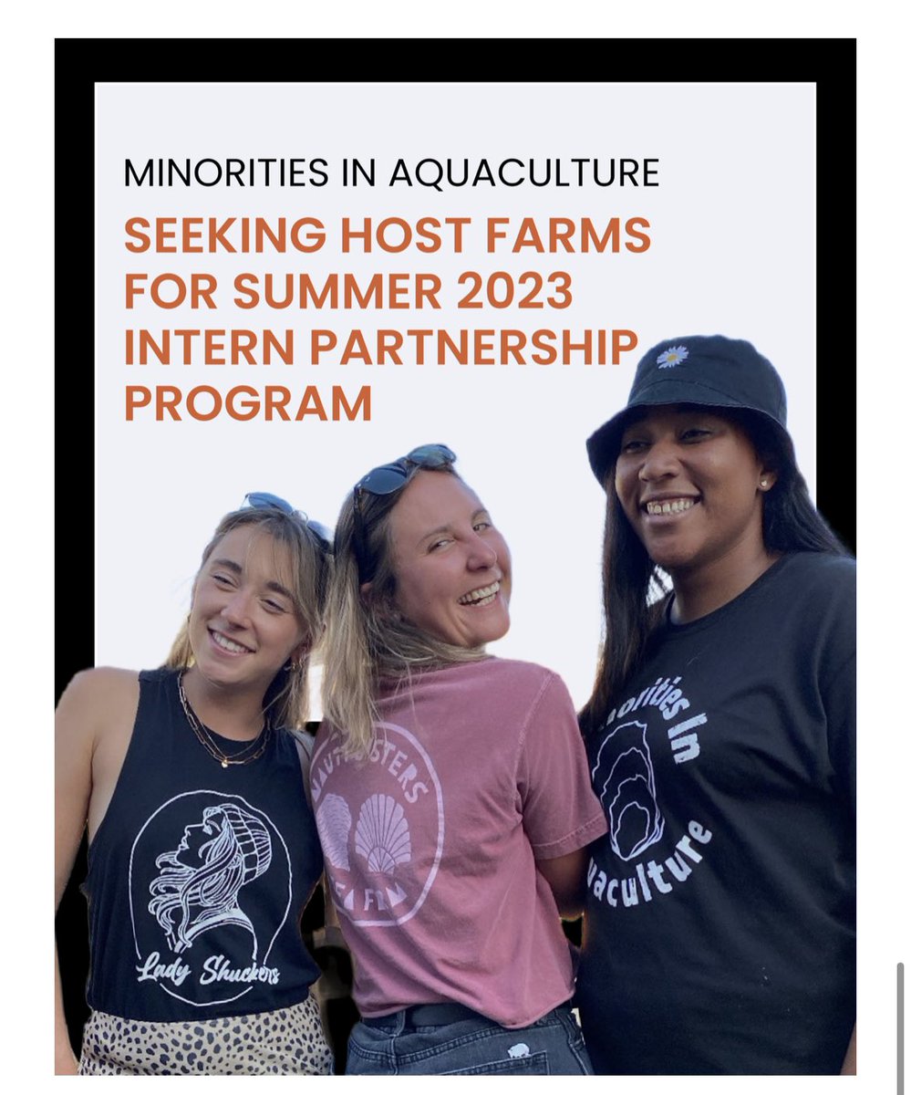 ✨Are you a Maryland, Maine or Florida employer in aquaculture looking to provide an industry opportunity to amazing, enthusiastic and diverse candidates nationwide? ✨

APPLY TODAY by May 10th!! Website to apply and for more information! 🤎 mianpo.org/2023-host-farm…