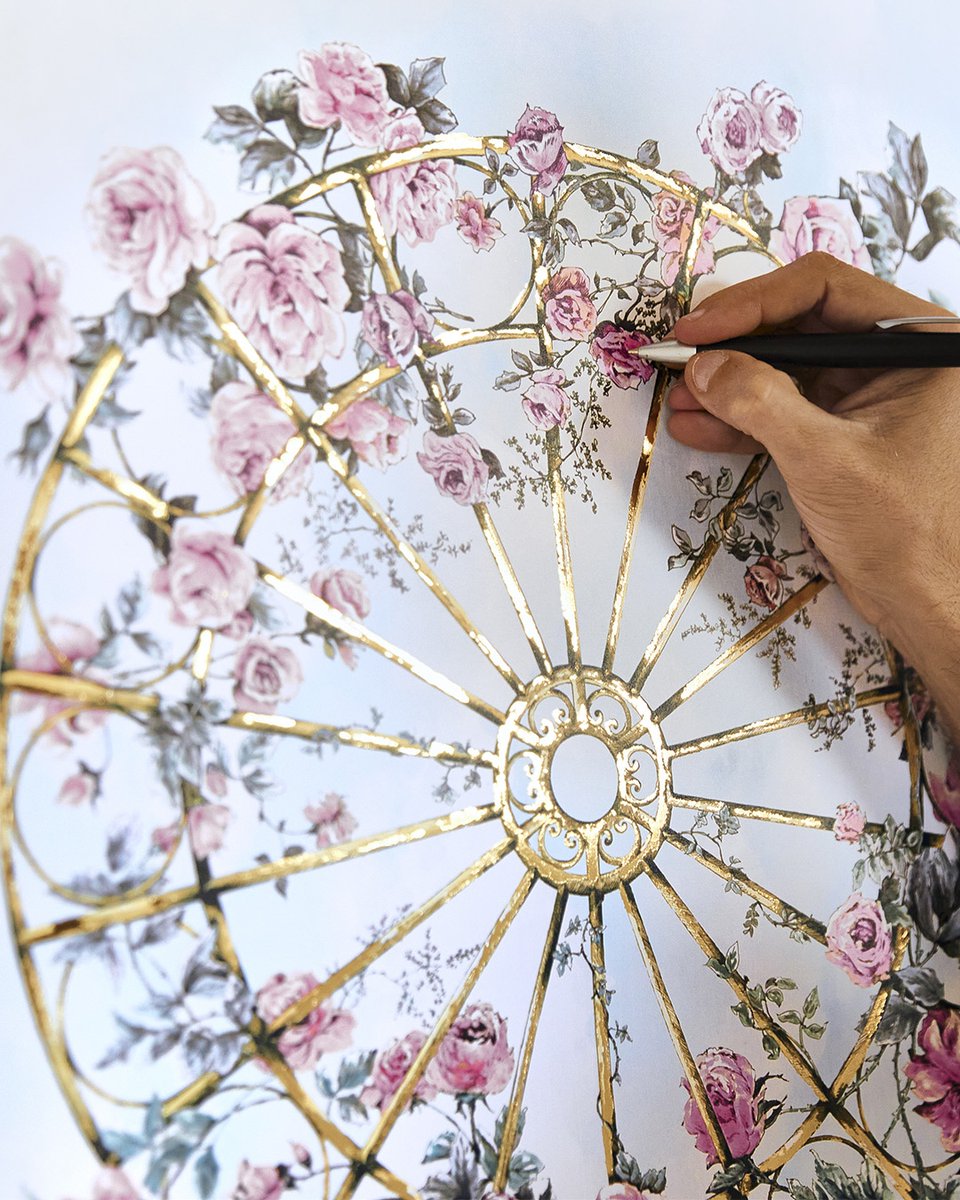 Dior's tweet photo. Dress your gifts in the floral design inspired by the Dior Granville garden roses, exclusively drawn by the Italian artist Pietro Ruffo His fantastic vision is brought to life in the form of colorful hand-drawn floral pattern sketches.

#DiorBeauty #DiorParfums #DiorMothersDay https://t.co/8xUlJ9iRRD
