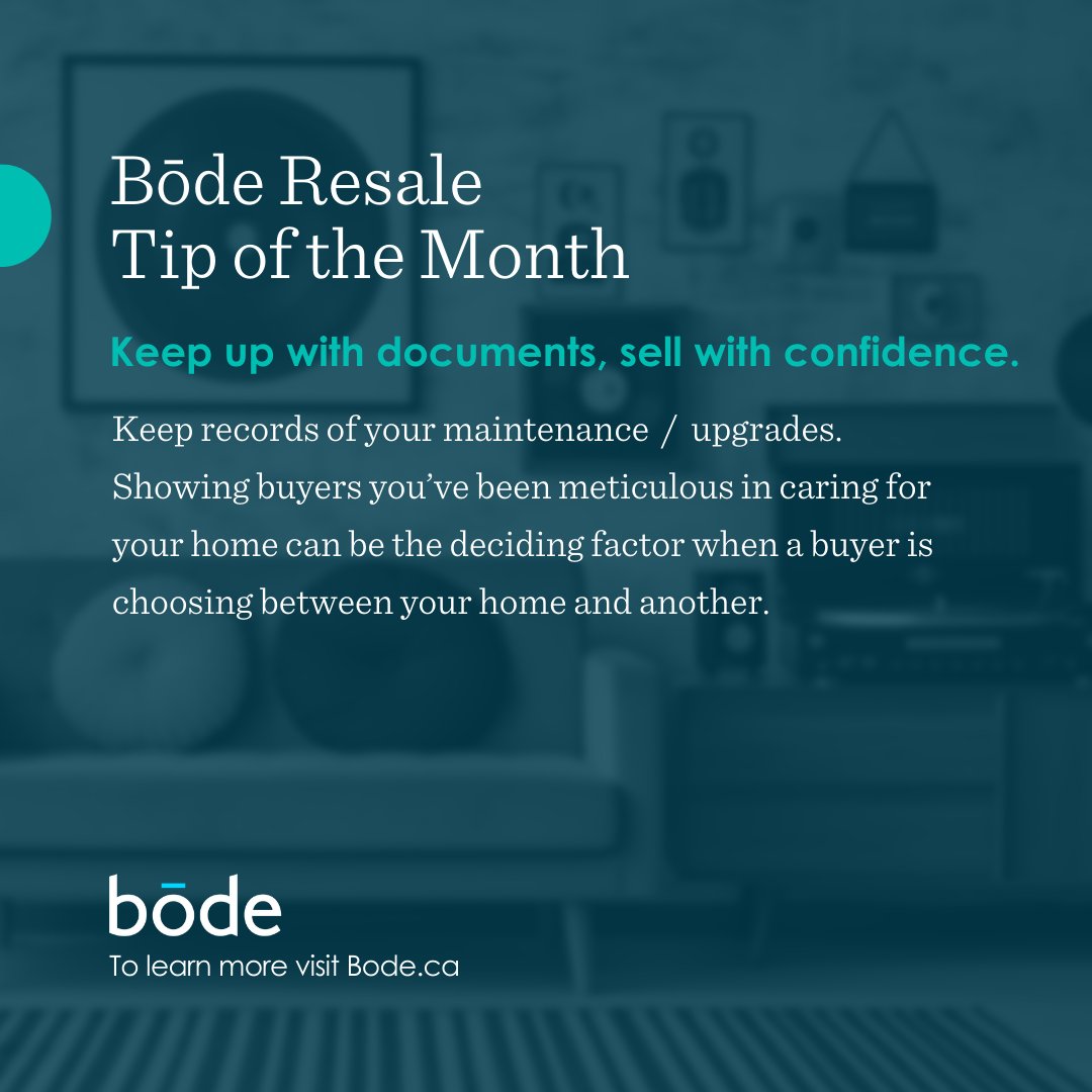 Want to make your home stand out in a crowded market? Keep all records of any maintenance and upgrades you've made! 🏠📝 It could be the selling factor that helps you seal the deal with potential buyers. 

#ANHWP #ResaleTips #HomeMaintenance