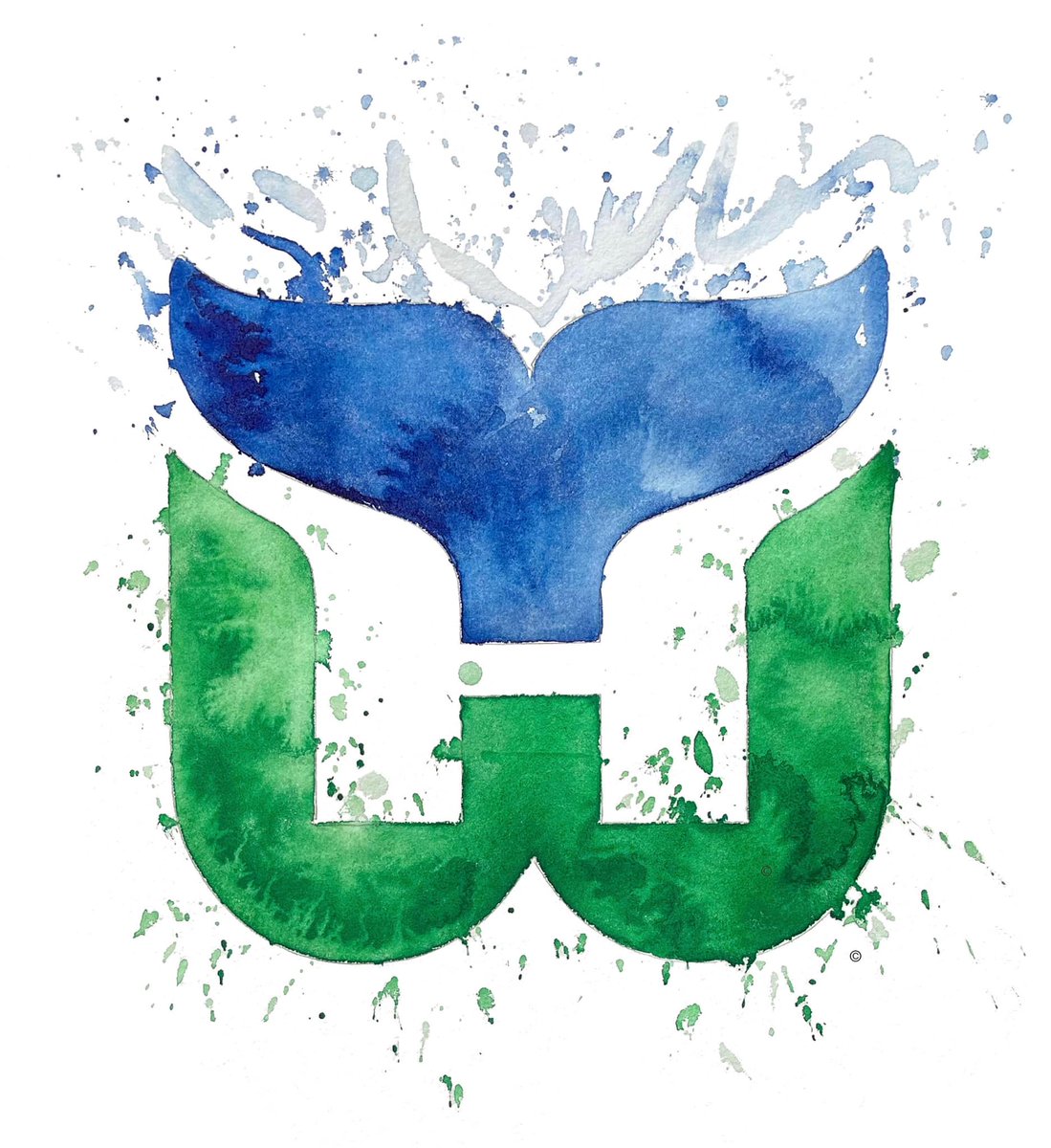WhalersPlates's tweet photo. Saddened to report the loss of the creator of the Hartford Whalers logo, Peter Good, last night. Please send virtual hugs and thoughts to his wife @jan_cgchester and family. https://t.co/araams5lC6