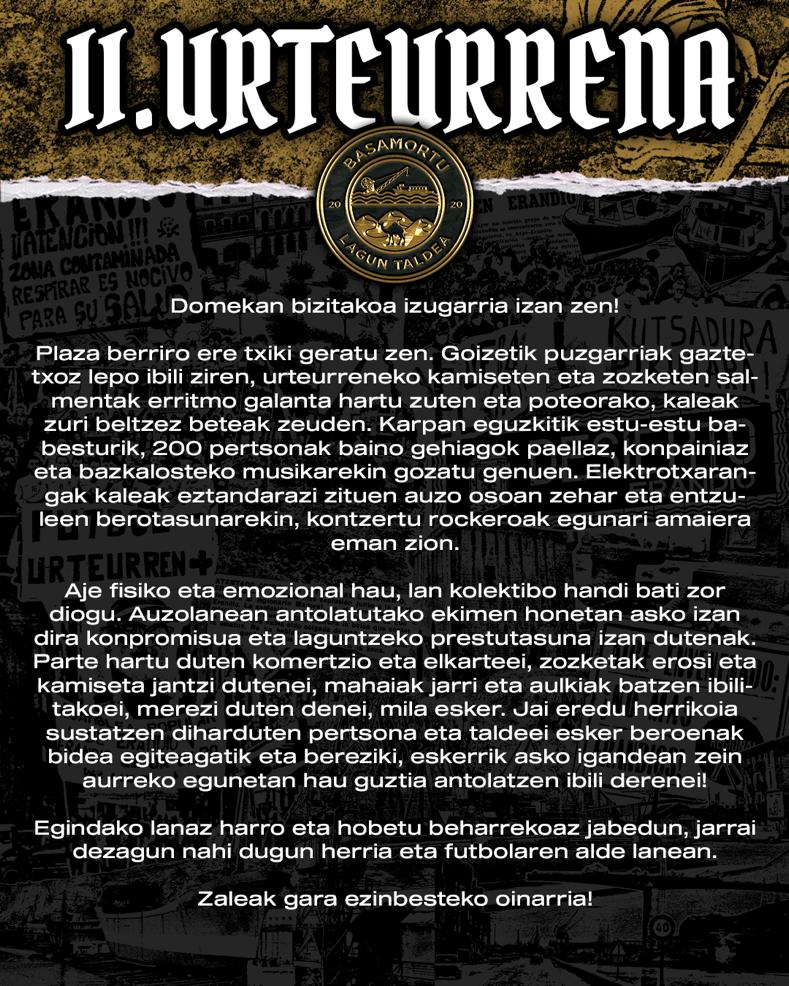 Mezu honen bitartez bihotz-bihotzez eskerrak eman nahi dizuegu II.Urteurren honen parte izan zinetenei 🫶🏻💛🤟🏼🐪

#BasamortuGuGara #FutbolHerrikoia #GoraJaiHerrikoiak