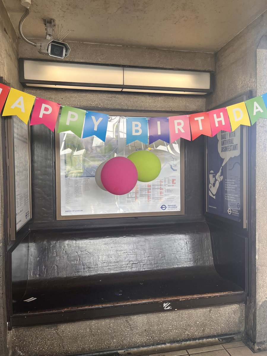 They’re celebrating a tube stations’ birthday I love this country