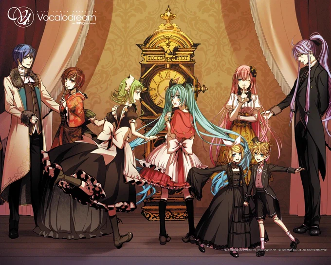 When i was little and into vocaloid and would redraw characters i liked from other franchises as these