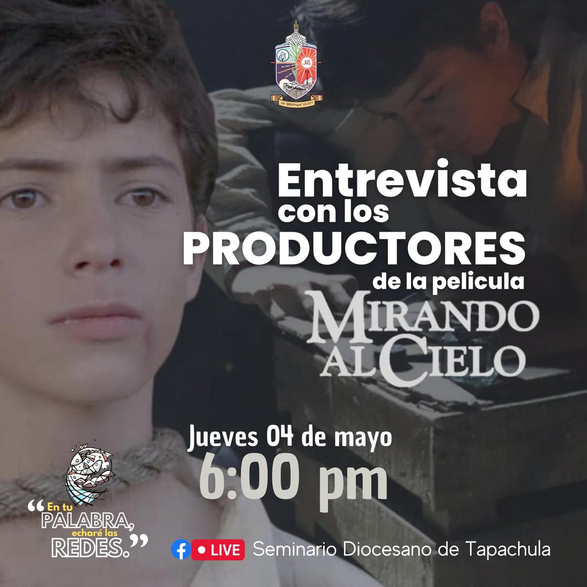 SebastinDeLen19's tweet photo. ¡”Mirando al Cielo” llega a Tapachula!  Este 10 de mayo estrena la película que retrata la vida y martirio de San José Sánchez del Río en los cines de nuestra ciudad. Nuestro Seminario tendrá la dicha de entrevistar a lo artífices de este largometraje exitoso en Estados Unidos. https://t.co/Rvwl3NGqcF