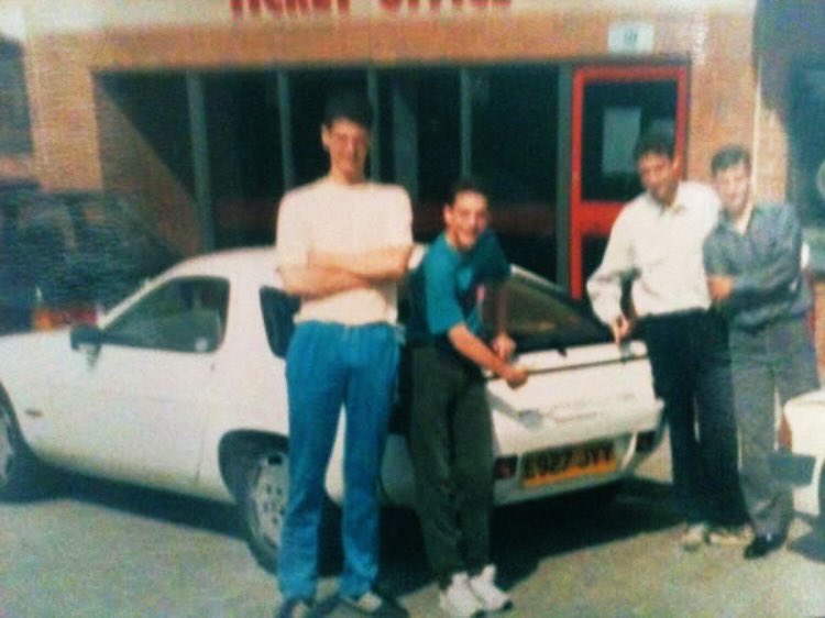 utdfanculture's tweet photo. Old Trafford, Manchester -  May 1988

Submitted by Alan Tonge
@Alan_Tonge

“Myself, Paul Sixsmith &amp; Michael Pollit, after our medicals, before starting our apprenticeships. Mark Hughes had re-signed on the same day &amp; this was his Porsche.”

#unitedfanculturearchive #realchangemcr https://t.co/WtzZMPXg3I
