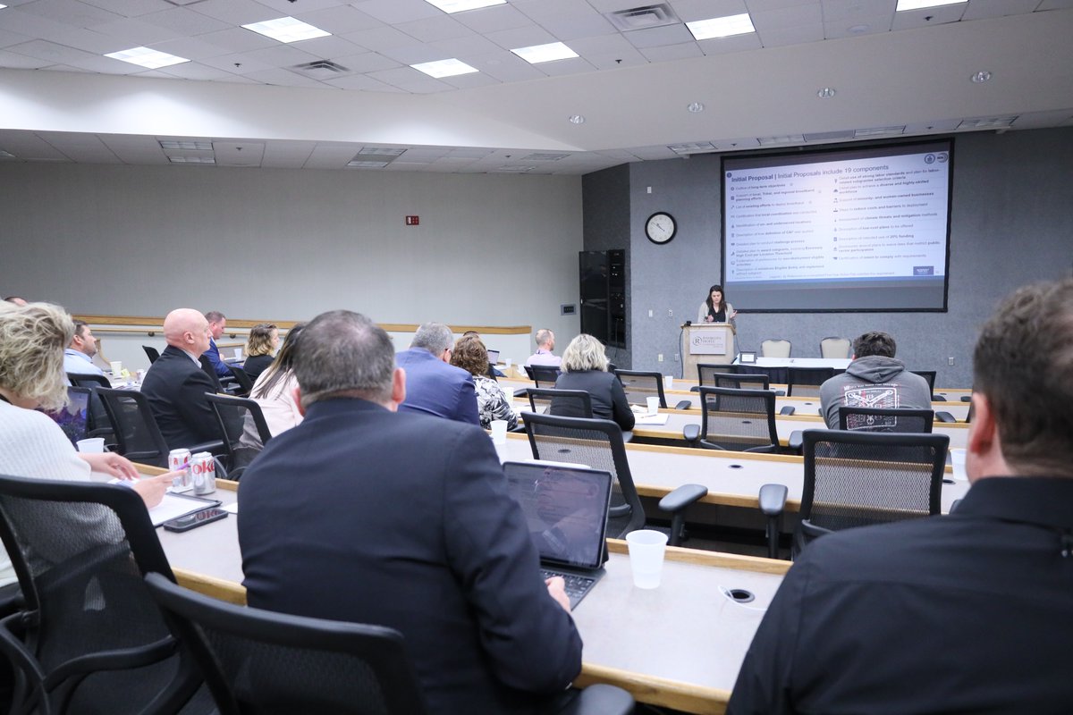 broadbandsd's tweet photo. Today we are in Pierre, SD for the Broadband Summit. 
Robyn Madison from NTIA is talking to the group about the Broadband Equity, Access and Deployment (BEAD) program.  @NTIA_Broadband https://t.co/OZBEHAYN9B