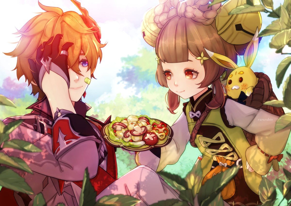 #tartaglia #Yaoyao #Genshinlmpact #HoYocreators 

Happy Birthday to me!
My favourite characters in one team <3