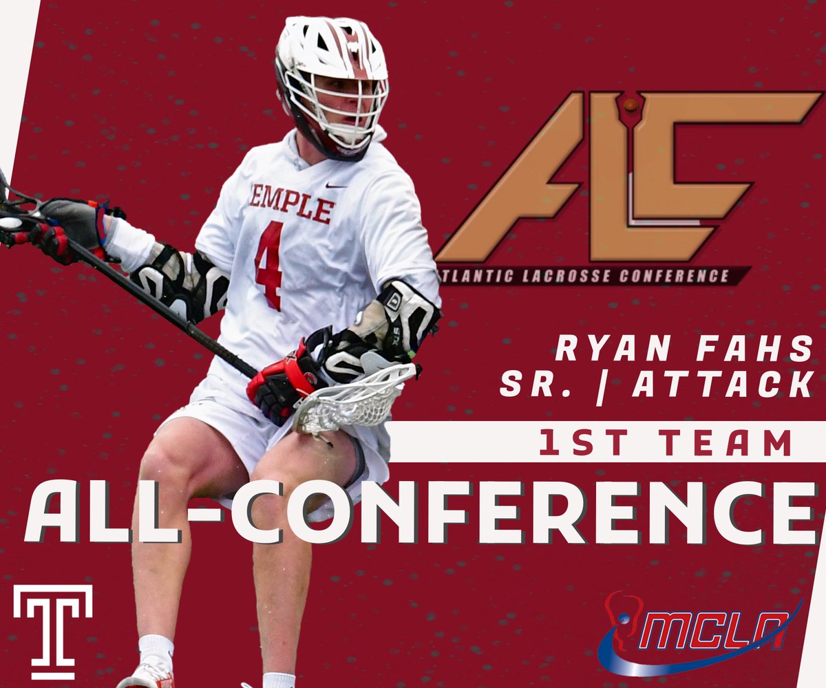 Congrats to Ryan Fahs (Sr. | Attack) on being named 1st Team All-Conference for the Atlantic Lacrosse Conference. Fahs had a record breaking season for the Owls scoring 47 goals and adding 26 assists, and was named to the MCLA Player of the Week Honor Roll 3 times!