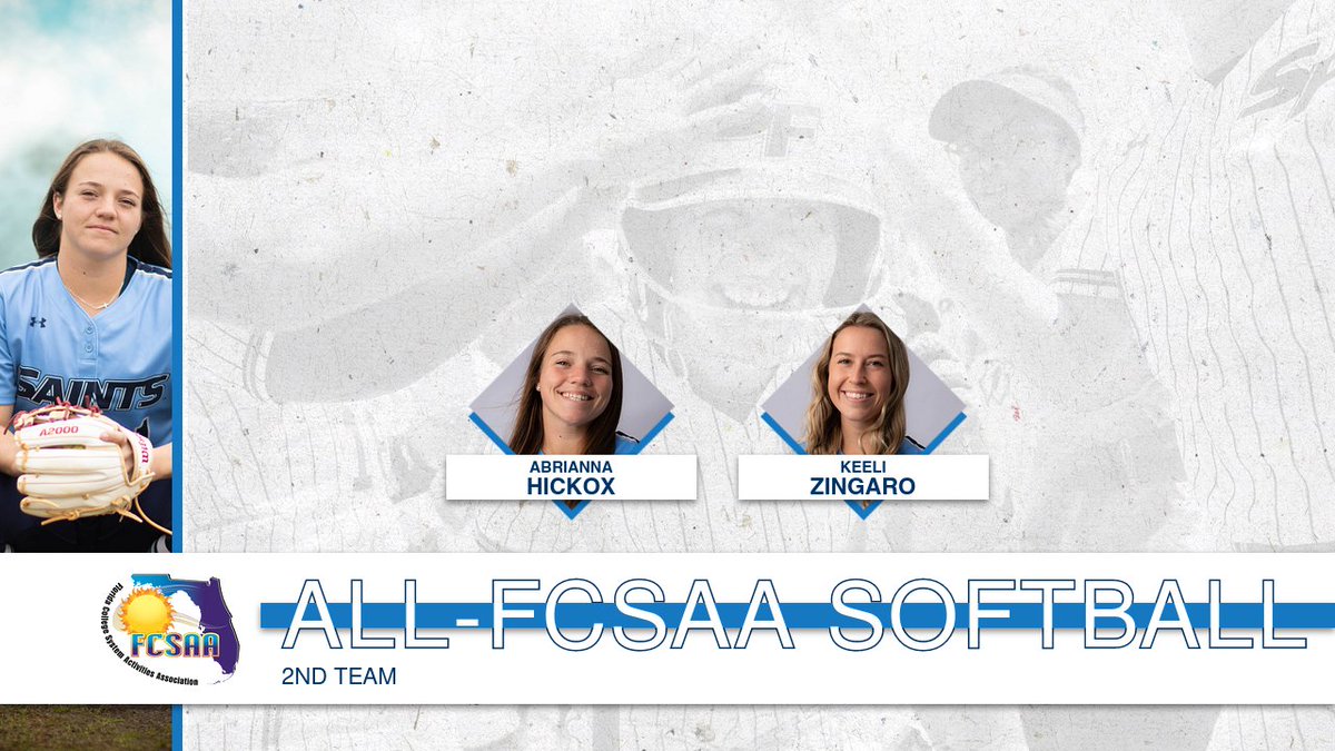 santafesaints's tweet photo. Hickox and Zingaro Chosen to All-@TheFCSAA /NJCAA Region 8 Softball Second Team

Story: https://t.co/WLfT1v60j1 https://t.co/82gAYzy4m2