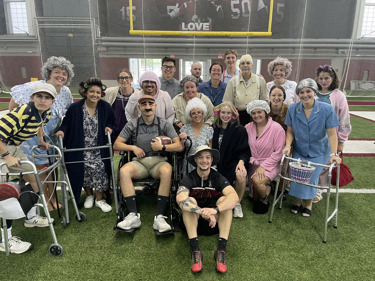 From “Dads” to “Grandparents”, the Post-Professional AT Class of 2023 “aged” well over their time in the program. #ATOlympics #GamecockAT