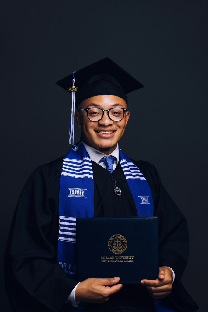 spencerjones384's tweet photo. A New Era.

I am so proud to officially announce that on May 13, 2023, I will be a graduate of Louisiana’s first HBCU, Dillard University, with a Bachelor’s of Science in Urban Studies &amp; Public Policy🎓. https://t.co/WWAHxej9xC