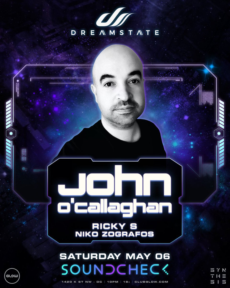 Niko Zografos (@nikozografos) on Twitter photo DC! Iโm returning this Saturday May 6th alongside <a href="/JOCofficial/">John O'Callaghan</a> for my debut at <a href="/soundcheckdc/">Soundcheck</a> for <a href="/DreamstateUSA/">Dreamstate</a> ๐๐ป
Very happy to be back playing DC as itโs been a few years since we last had our epic boat party with the <a href="/synthesisdc/">Synthesis</a> crew ๐๐ป
See you all Saturday ๐ฅ DC! Iโm returning this Saturday May 6th alongside <a href="/JOCofficial/">John O'Callaghan</a> for my debut at <a href="/soundcheckdc/">Soundcheck</a> for <a href="/DreamstateUSA/">Dreamstate</a> ๐๐ป
Very happy to be back playing DC as itโs been a few years since we last had our epic boat party with the <a href="/synthesisdc/">Synthesis</a> crew ๐๐ป
See you all Saturday ๐ฅ