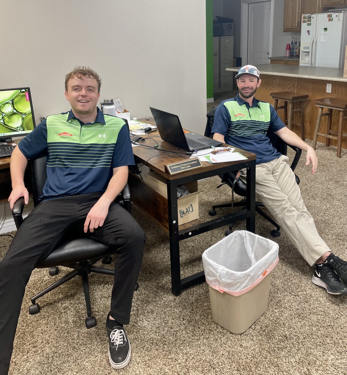 Ready for another great day of work in our matching Servpro Polos! 💚
