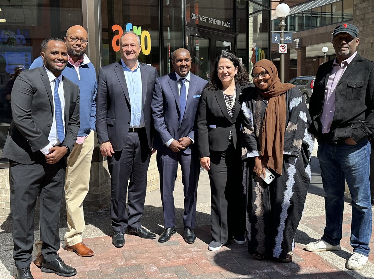 Congratulations to SBA’s National Small Business Person of the Year, Abdirahman Kahin! He immigrated to the US in 1996 &amp; has called Minnesota home since 1997. From ESL classes, community college, hard work &amp; grit, he made his American dream a reality by opening <a href="/AfroDeli/">Afro Deli</a>.