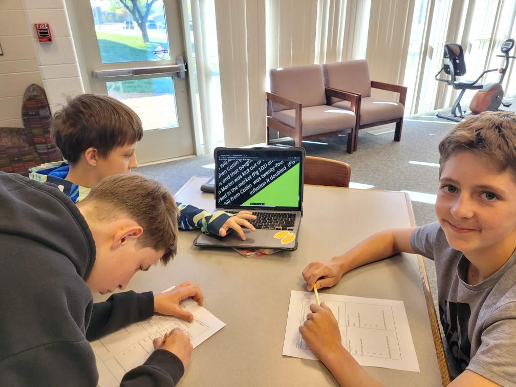 SHMSMavericks's tweet photo. Ms. Sweetwood's ELA7 shared their infographics with peers today as part of their class novel unit. They presented research on topics from "I Will Always Write Back" by #Caitlyn Alifirenka, @MartinGanda, & Liz Welch. #Learn230 #SHMSMavsRead https://t.co/P3zPBbVTOs