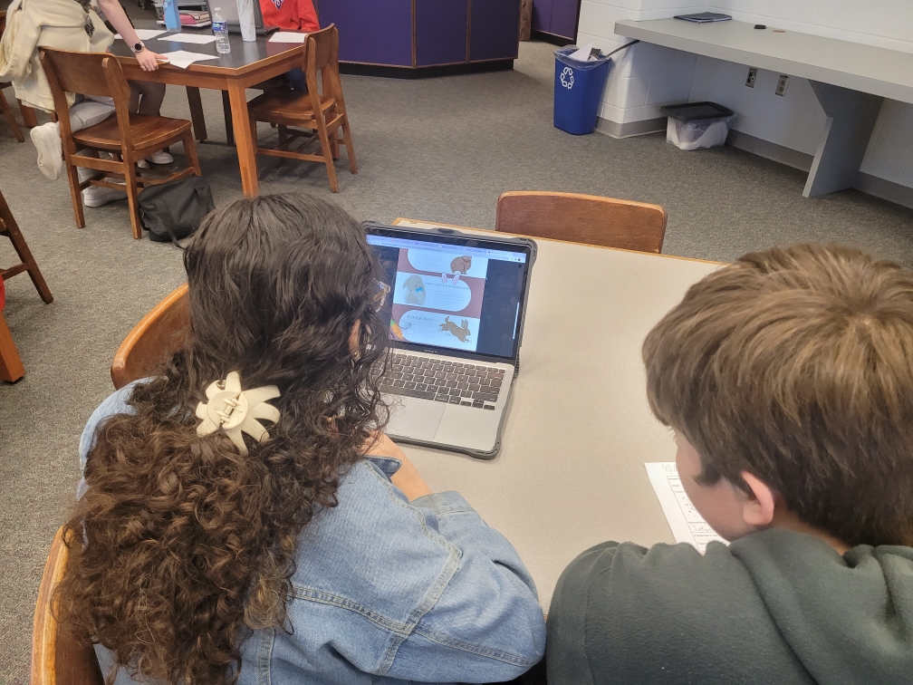 SHMSMavericks's tweet photo. Ms. Sweetwood's ELA7 shared their infographics with peers today as part of their class novel unit. They presented research on topics from "I Will Always Write Back" by #Caitlyn Alifirenka, @MartinGanda, & Liz Welch. #Learn230 #SHMSMavsRead https://t.co/P3zPBbVTOs
