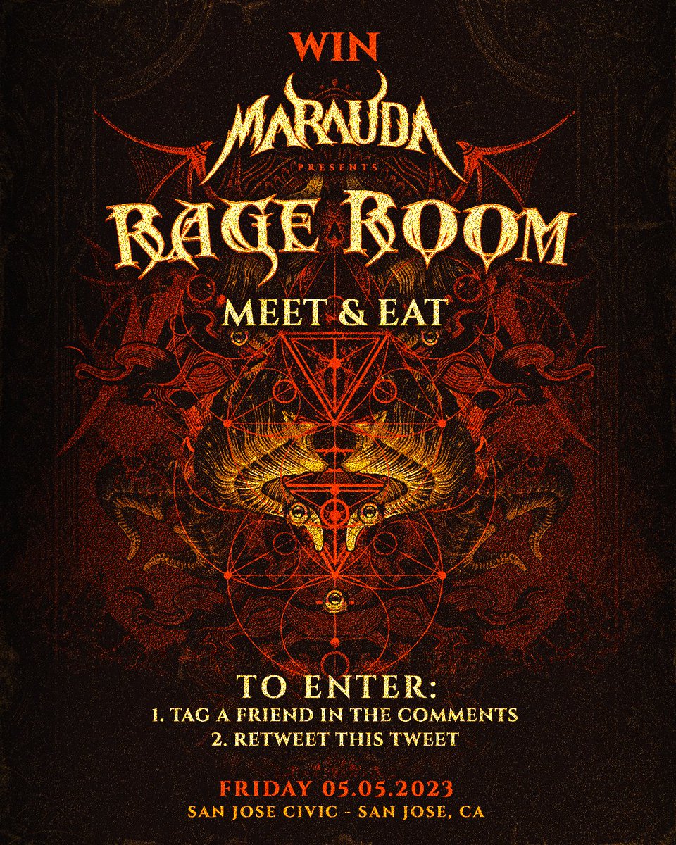 maraudamusic's tweet photo. Win some tix to the San Jose show this Friday
Come hang out during soundcheck and eat some 🍕 https://t.co/w6UIGrEtvM