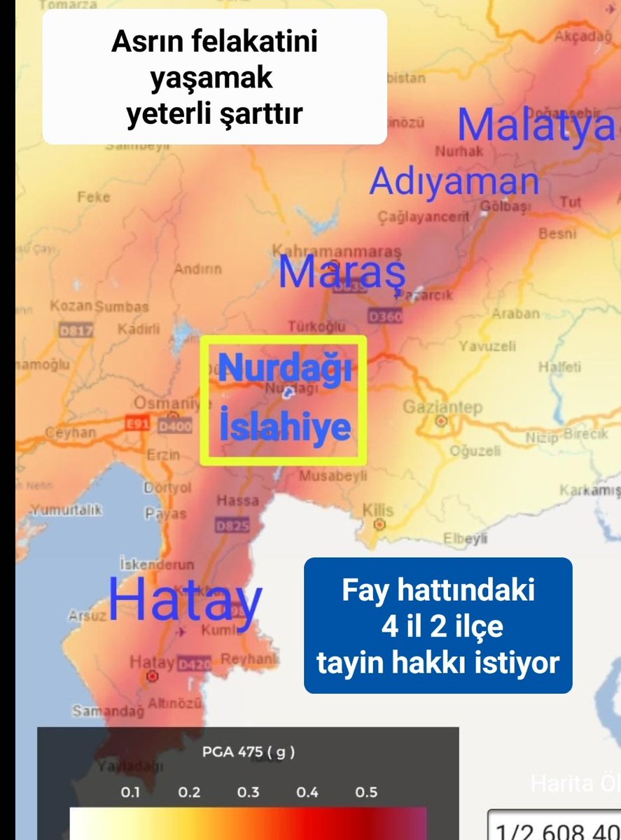Depremzedeler biziz. Unuttunuz. Tweeti yazarken bile deprem oldu. Fay hattı üzerindeki Nurdağı, İslahiye ve 4 il tayin hakkı istiyor <a href="/oguzozat/">Oğuz ÖZAT</a> <a href="/ismailAkdag80/">İsmail Akdağ</a> <a href="/Yasemin72885517/">Yasemin</a> <a href="/eminokanokyay/">Emin Okan OKYAY Uzm. Psikolojik Danışman</a> <a href="/tcmeb/">Millî Eğitim Bakanlığı</a> <a href="/fehmirasimcelik/">Fehmi Rasim Çelik</a> @