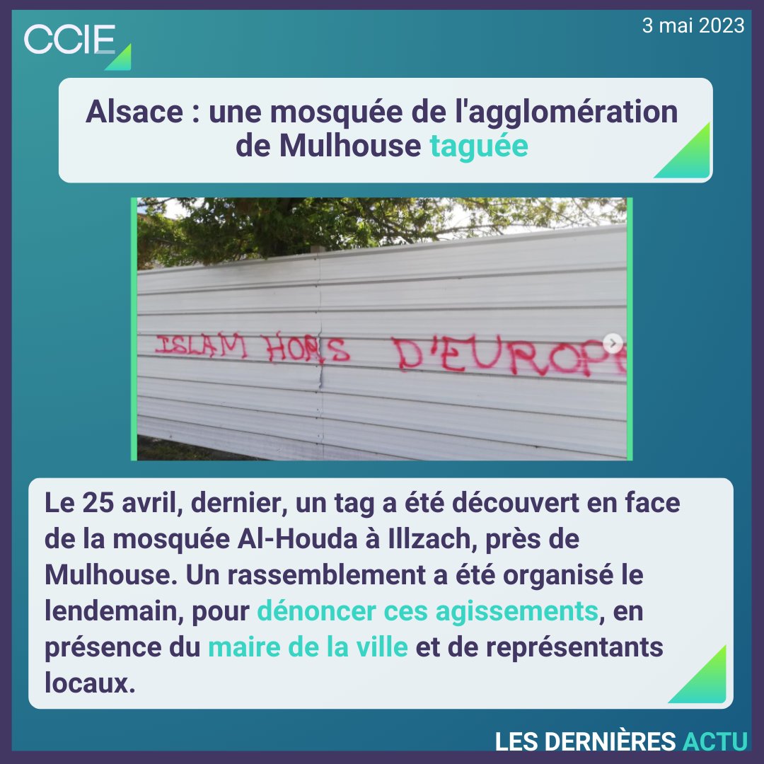 CCIEurope's tweet photo. ❓Que pensez-vous de ces actualités ? Dites-nous tout en commentaire ⬇️
#CCIE #UrgenceAction #Islamophobie
#Mediapart #Relicha #Salam #JoeBiden #POTUS https://t.co/vyALMrMSbH