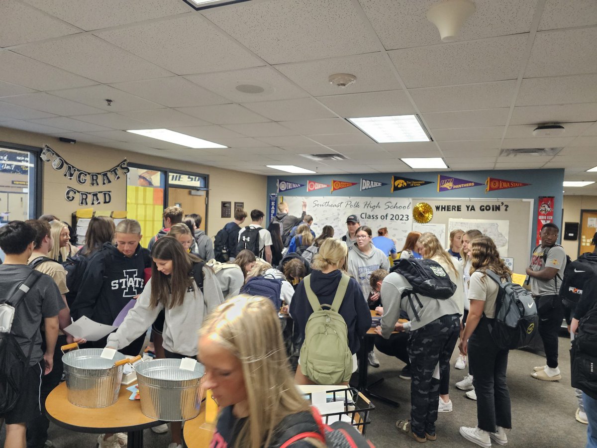 Decision Day at the High School.  Good luck to all our seniors! #1SEP #SEPHS