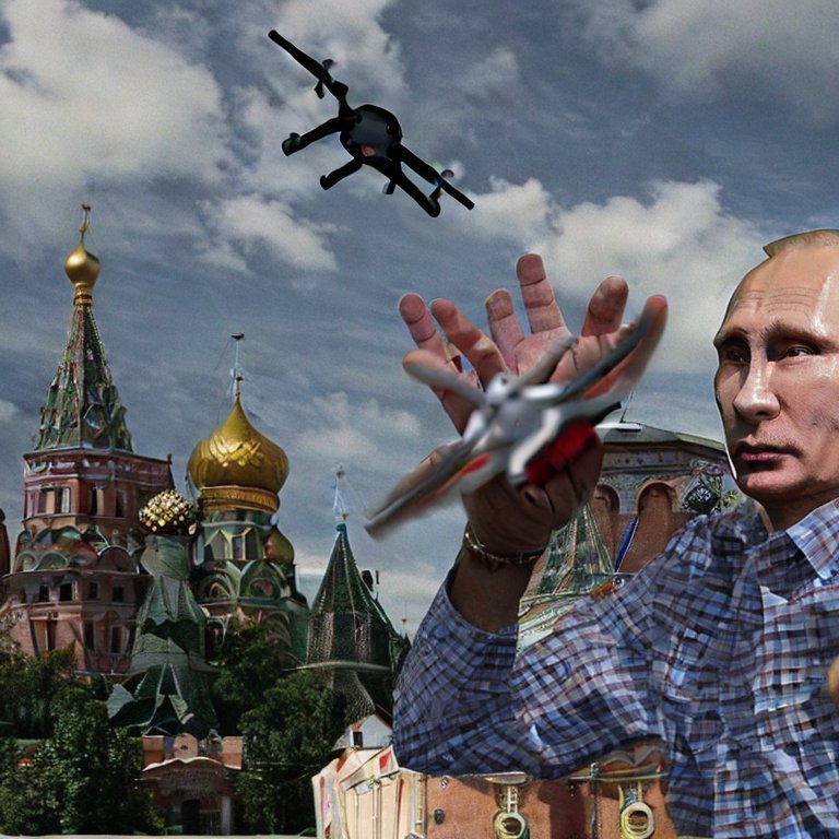 Baby Floki: Putin meets sweet little drones #Kremlin #Putin #AIArtwork
