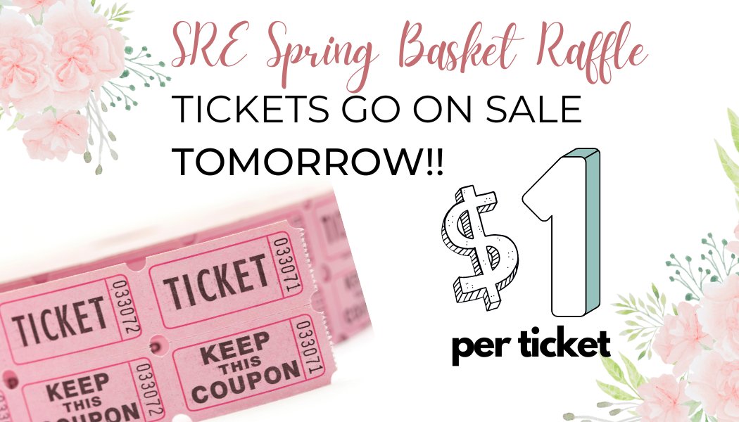 We are so excited to kick off ticket sales for Spring Baskets!!! One dollar gives you a chance to win any of our amazing baskets! #SREpto #SREspringbaskets #inittowinit