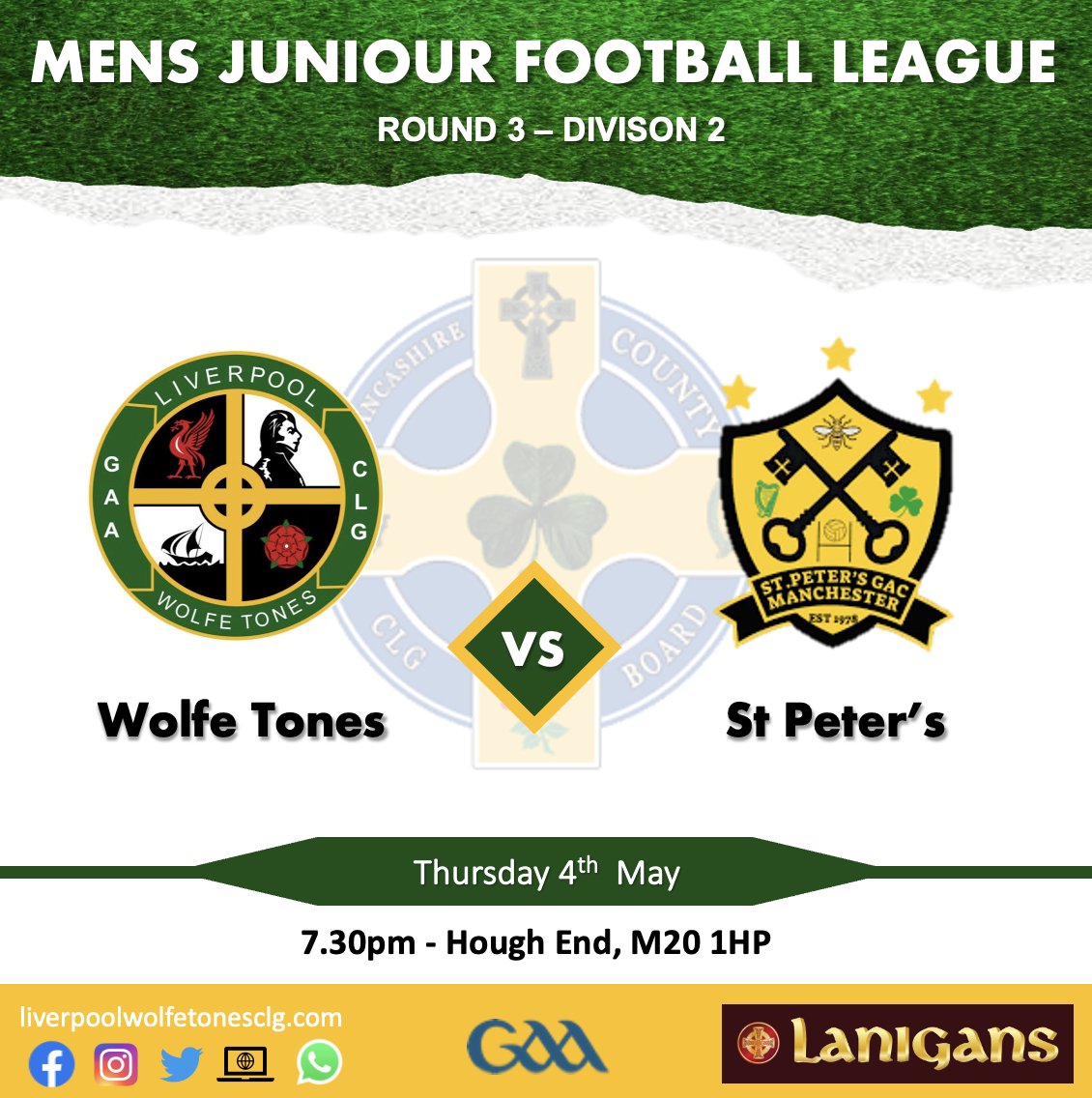 The mens team go again against St Peters tomorrow evening for the second time this week; this time competing in the Lancashire Football League. Good luck lads 👏 #TonesAbú Keep up to date at: liverpoolwolfetonesclg.com