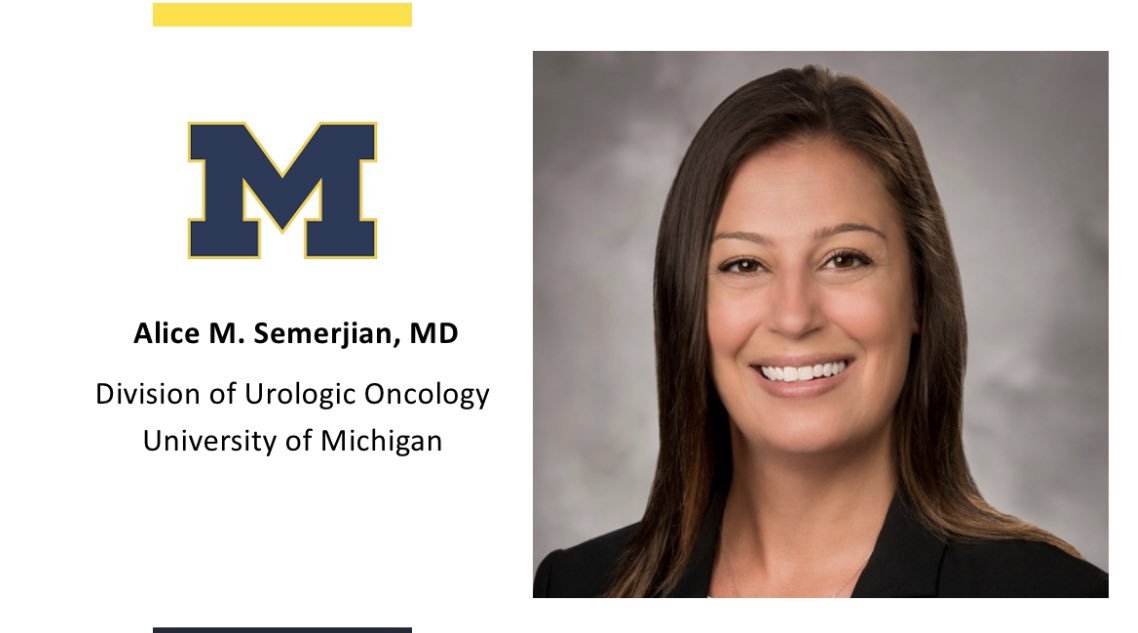 Michigan Urology (@umichurology) on Twitter photo Thrilled to announce Dr. Alice Semerjian (<a href="/asemerjian/">Alice Semerjian</a>) has joined our faculty in the Division of Urologic Oncology! Dr. Semerjian is a former @GwUrology resident and <a href="/brady_urology/">The Johns Hopkins Brady Urological Institute</a> SUO fellow who joins from Trinity Health. She will also continue her leadership in @MUSICurology. Thrilled to announce Dr. Alice Semerjian (<a href="/asemerjian/">Alice Semerjian</a>) has joined our faculty in the Division of Urologic Oncology! Dr. Semerjian is a former @GwUrology resident and <a href="/brady_urology/">The Johns Hopkins Brady Urological Institute</a> SUO fellow who joins from Trinity Health. She will also continue her leadership in @MUSICurology.