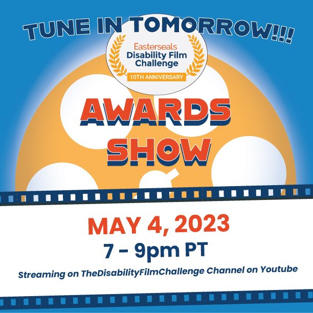 DisabilityChall's tweet photo. We can't wait for tomorrow! Find out which #romance films are winners by tuning in to
our Awards Show streaming LIVE from @SonyPictures TOMORROW Thursday, May 4 at 7 pm PT! Watch at: https://t.co/CrgyNFN84Y
#EDFC2023 #disabilityfilmchallenge #10yearchallenge #10yearanniversary https://t.co/AyAvPeYf2c