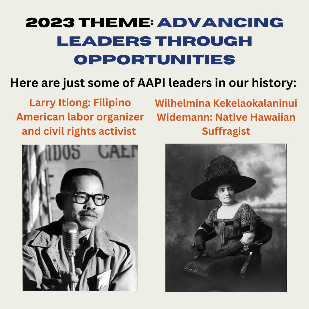 GenHumanRights's tweet photo. May is Asian Pacific American Heritage Month! Join us in celebrating contributions and influence of Asian Americans and Pacific Islander Americans to our history, culture, and achievements. #AdvancingLeadersThroughOpportunities #AAPI 🧡💙 https://t.co/cEFZWxTMNn